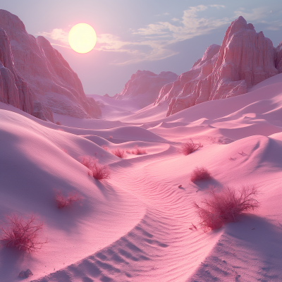 Desert Pink Scene