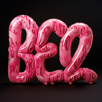 Interconnected Pink Balloon Numbers ‘380’