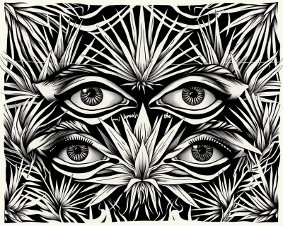 Intense Eyes Illustration