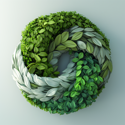 3D Abstract Sustainability Concept