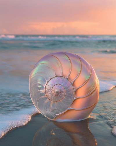 Nautilus Shell at Sunset Beach