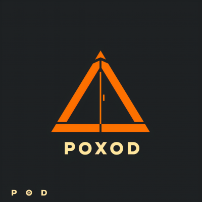 Simplified Camping Logo with Text POXOD