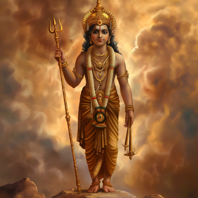 Divine Lord Murugan Portrait
