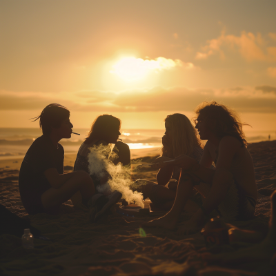Beach Sunset Gathering