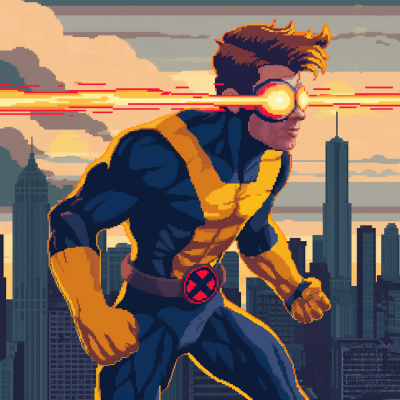 Scott Cyclops 8-bit Style