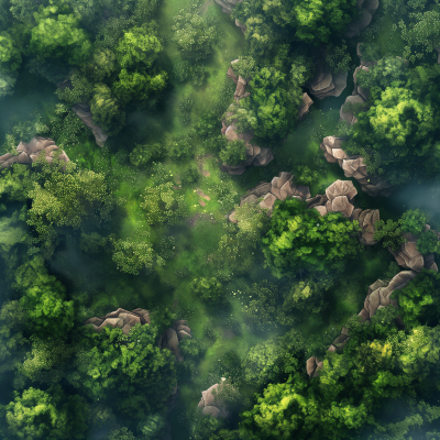 Forest from Above DND Map