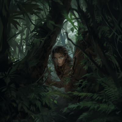 Female Hobbit in a Forest