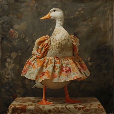 Duck in Isabelino Dress