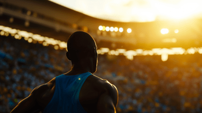 Olympic Sprinter Silhouette
