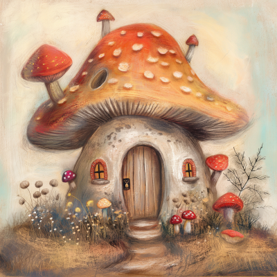 Whimsy Mushroom Cottage