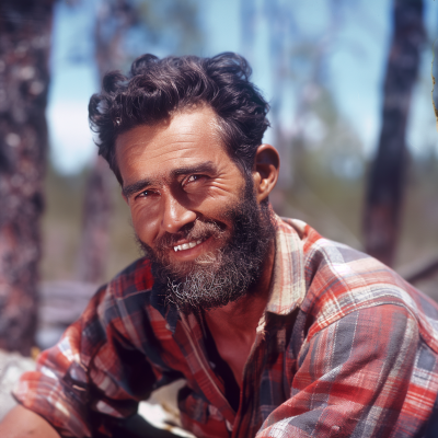 Vintage Lumberjack Portrait