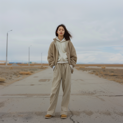 Minimalistic Street Snap in Mongolia