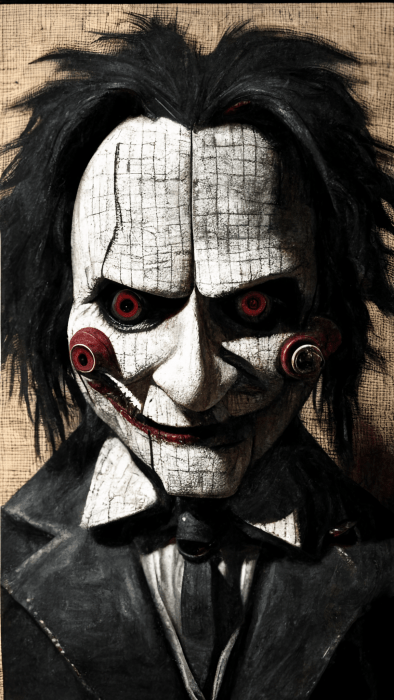 Jigsaw Puppet Illustration