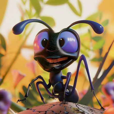 Happy Black Ant