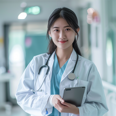 Asian Nurse in Hospital