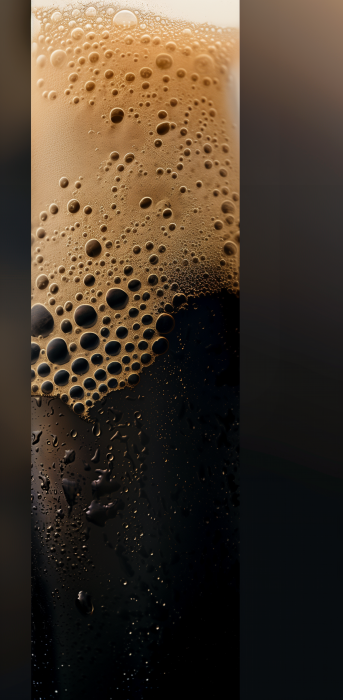 Smooth and Thick Foam Close-up