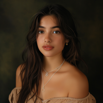 Beautiful Latina Woman Portrait