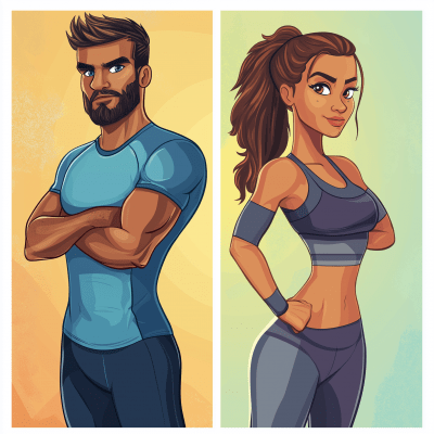Fitness App Illustrations