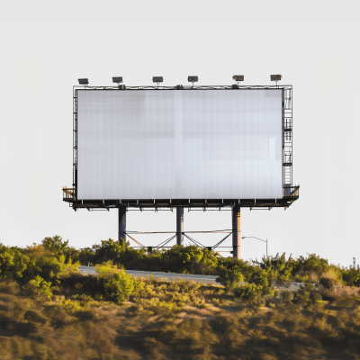 Giant Blank Billboard