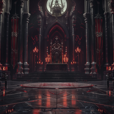 Fantasy Vampire King Throne Room