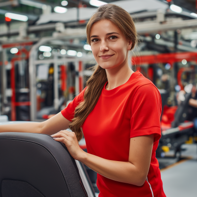 Woman in Red Hat