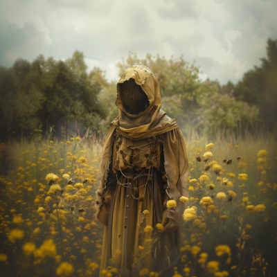 Medieval Beekeeper Character Art