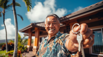 Polynesian Hawaiian Man with House Keys