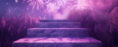 Nighttime Fireworks Display