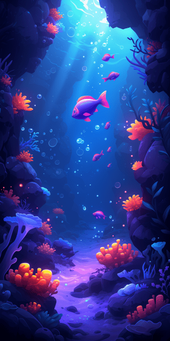 Underwater Fish Game Illustrations