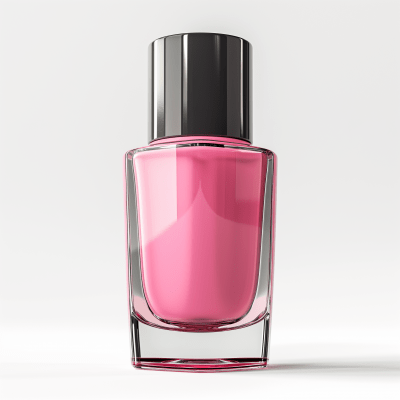 Pink Nail Polish Bottle Mockup