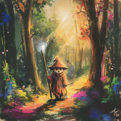 Cheerful Forest Wanderer