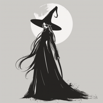 Weird Witch Illustration