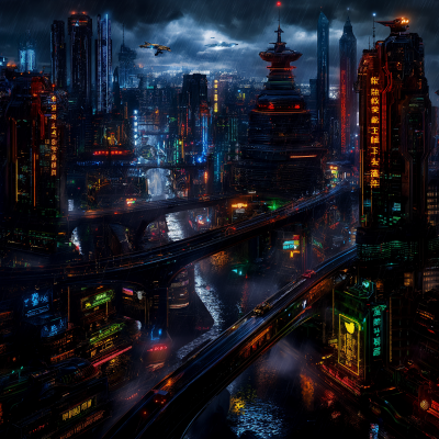 Cyberpunk Cityscape