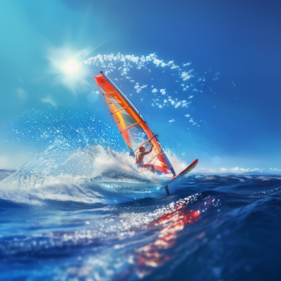 Windsurfer in Action