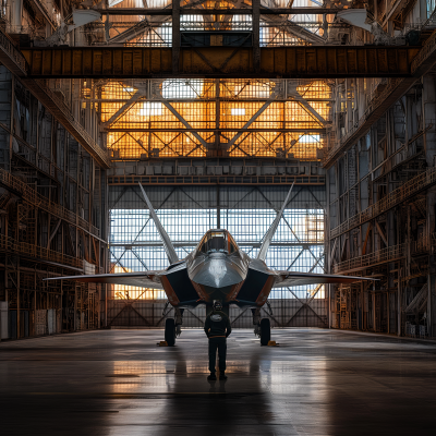 Indian Stealth Fighter in Hangar