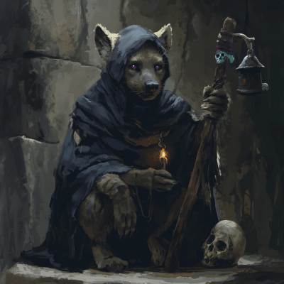 Mysterious Biped Hyena Necromancer