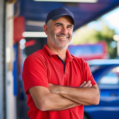 Happy Car Wash Owner