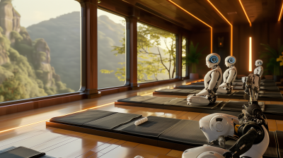 Zen Wellness Center for AI Robots in a Hyper