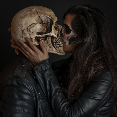 Romantic Skull Kiss