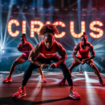 Fitness Coaches Group in Red T-shirts