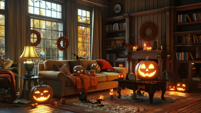 Halloween Living Room