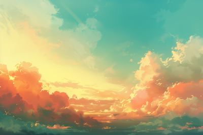 Tranquil Sunset Sky