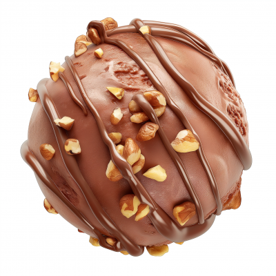 Gelato Ball Chocolate with Nuts