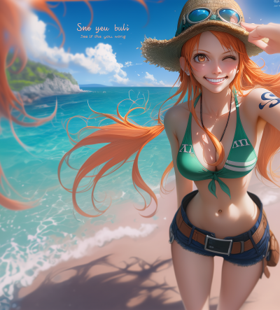 Nami on the Beach