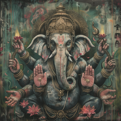 Spiritual artwork of Lord Ganesh