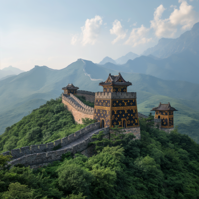 Louis Vuitton Monogram on the Great Wall of China