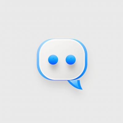 Modern AI Chat Application Logo Design