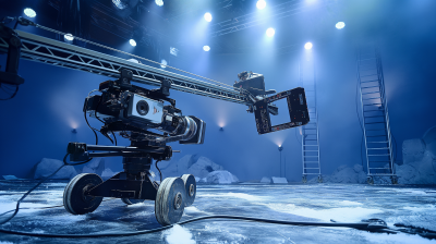 Techno Crane on Snowy Movie Set