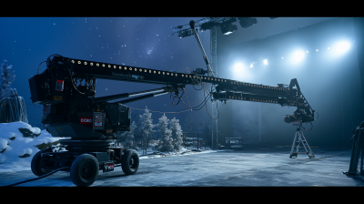 Techno Crane on Snowy Movie Set