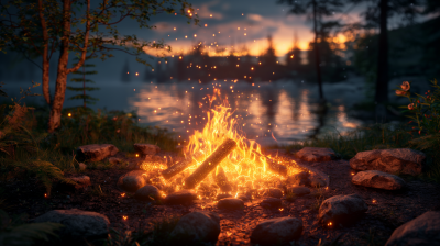 Mesmerizing 3D Campfire Scene